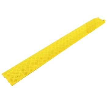 Primematik - Pasacables De Suelo Para Protección De Cables Eléctricos De 1 Vía 100x13 Cm Amarillo Rígido Bt03500