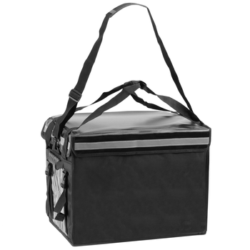 Citybag - Bolsa Isotérmica 50 X 39 X 39 Cm Negra Para Comidas Al Aire Libre Y Entrega De Pedidos Delivery De Comida En Moto O Bicicleta Cb03200