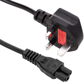 Bematik - Cable Eléctrico British Standard Bs-1363-1 A Iec-60320-c5 De 1.8m Negro Cl03100