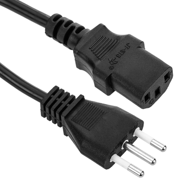 Bematik - Cable Eléctrico It Cei-23-16 A Iec-60320-c13 De 1.8m Negro Cl07100