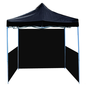 Primematik - Carpa Plegable 300x300cm Tienda Negra Con Telas Laterales Ds03200