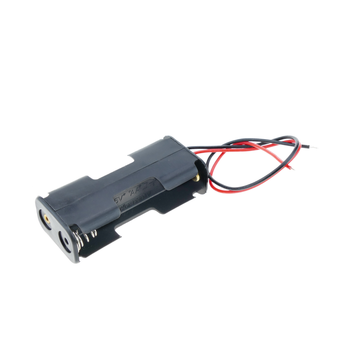 Portapilas en caja para 2 pilas LR6 AA 1.5V con interruptor - Cablematic