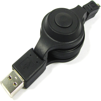 Bematik - Cable Retráctil Usb 2.0 Para Cámara Digital 120cm (am/8pin) Ex06700