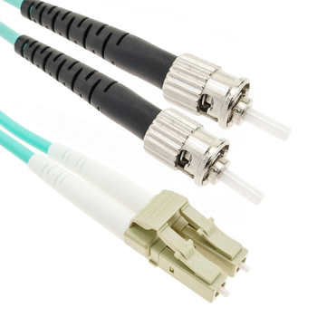 Bematik - Cable De Fibra Óptica Om4 Multimodo Mmf Duplex 50µm/125µm Lc-st De 25m Fp08000