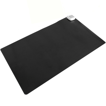 Primematik - Alfombra Y Superficie Térmico Con Calefacción Para Escritorio Suelo Y Pies De 60 X 36 Cm 65w Negro Hp00100