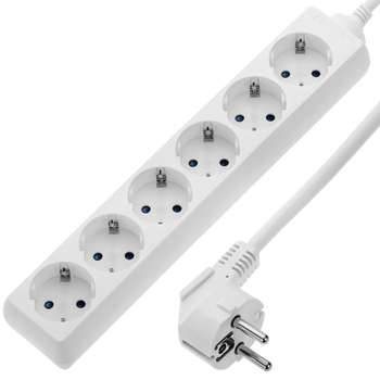 Bematik - Multiplicador Adaptador De Clavija Enchufe Schuko Triple Blanco  Con Interruptor Ia08700 con Ofertas en Carrefour