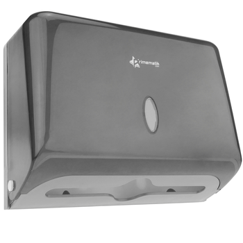 Primematik - Dispensador De Toallas De Papel Para Baño En Negro 268x103x204mm Ks06200