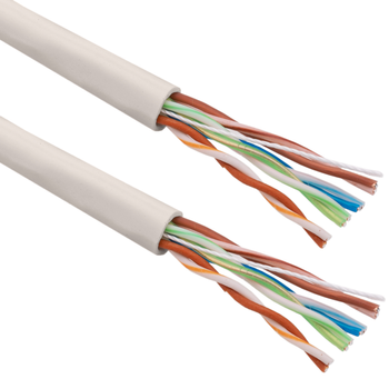 Bematik - Bobina De Cable De Red Ethernet Cat. 5e Utp De 305 M Flexible De Color Gris Lm00400