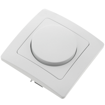 Bematik - Regulador De Luz Empotrable Con Marco 80x80mm Serie Lille De Color Blanco Me02200