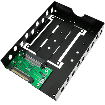 Bematik - Adaptador De Disco Duro 2.5" A 3.5" Tipo U.2 Nvme  A U.2 Sas Sata Ssd Hdd Ms07100