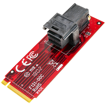 Bematik - Módulo Conversor De Zócalo M.2 Tipo M Key A Minisas Hd36pin U.2 Nvme Ssd Ms08100