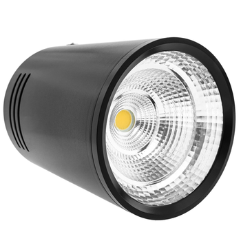 Bematik - Foco Led De Superficie Lámpara Cob 7w 220vac 3000k Negra 75mm Ne01400