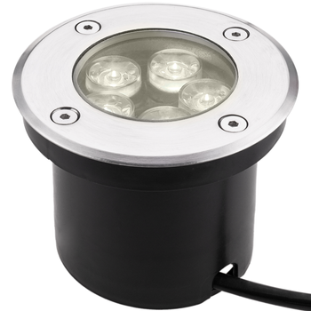 Bematik - Foco Led De Suelo De 5w 100mm. Luz Blanca Cálida De 3000k Nf04200