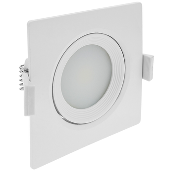 Bematik - Luz Led 90mm Empotrada Cuadrada 7w Blanco Día 6500k Ng05200