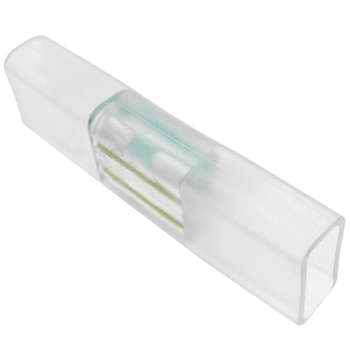 Primematik - Empalme Conector Recto Para Led Neón Flex Lnf 2 Pin 16x8mm Nl04100