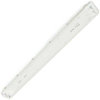 Bematik - Pantalla Estanca Para Tubo Led 2 X 1200 Mm Con Conexión En Dos Extremos Ip65 T8 G13  Np05500