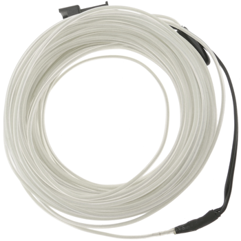 Bematik - Cable Electroluminiscente Transparente-blanco De 2.3mm En Bobina 5m Con Pilas Nw01200