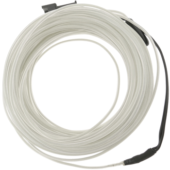 Bematik - Cable Electroluminiscente Transparente-blanco De 3.2mm En Bobina 10m De Cable Conectada A 220vac Nw05400