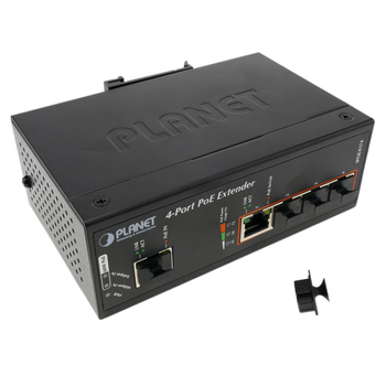 Bematik - Ultra Power Over Ethernet Poe Extensor 1 Puerto Poe A 4 Puertos Poe Ieee802.3af/at 10/100/1000mbps Ra02400