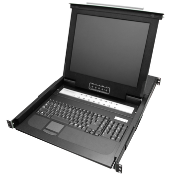 Rackmatic - Consola Kvm Rack 19" De 16 Puertos De Rackmatic Con Teclado Español Rk00300