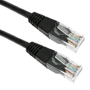 Bematik - Cable De Red Ethernet Cat. 5e Utp De 0,5 M De Color Negro Rl04200