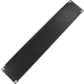 Rackmatic - Panel Ciego De 2u Para Armario Rack 19" Tapa Negra Rm02200