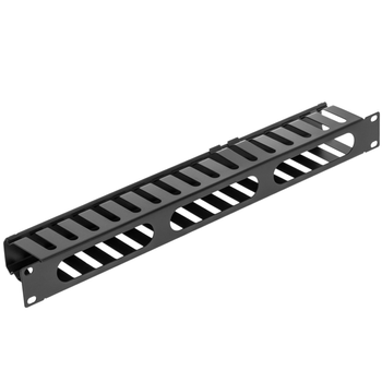 Rackmatic - Panel Guíacables Para Armario Rack 19" 1u Para Gestión De Cables 50mm Rm03100