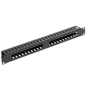 Rackmatic - Panel Guíacables Para Armario Rack 19" 1u Para Gestión De Cables 45mm Rm03300