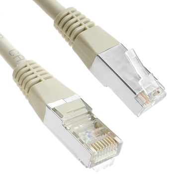 Bematik - Cable De Red Ethernet Cat. 5e Ftp De 0,5 M De Color Gris Rq05200