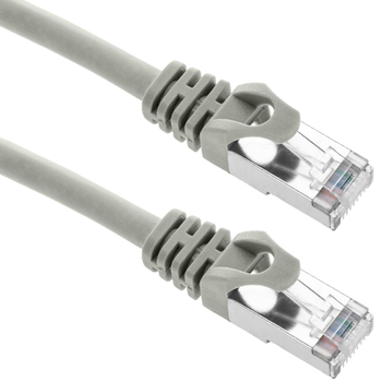 Bematik - Cable De Red Ethernet Cat. 6a Stp De 1 M De Color Gris Ru06300