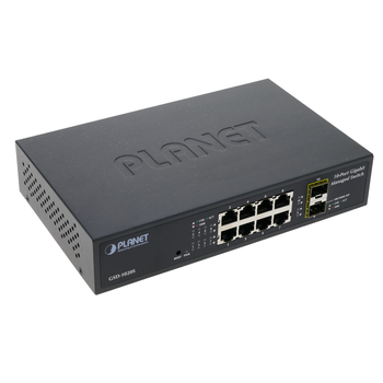 Rackmatic - Planet 10" Gigabit Web Switch 10/100/1000mbps 8xutp + 2xsfp Tr06900