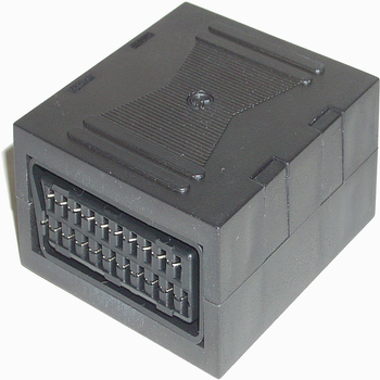 Bematik - Adaptador Euroconector (scart-hembra/scart-hembra) Tv06300