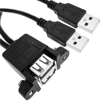 CABLE LADRON USB MULTIPUERTO ADAPTADOR DUPLICADOR CONEXION 2.0 NEGRO