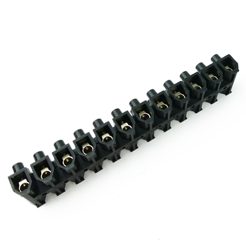 Bematik - Regleta De Conexión De Cables Eléctricos De Sección 10mm Negra Vh06300