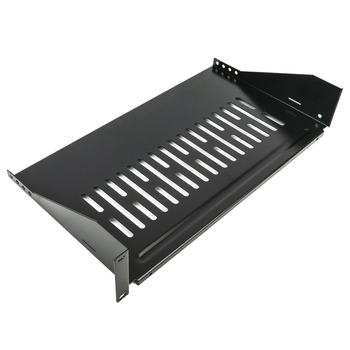 Rackmatic - Bandeja Rack De Fijación Frontal De 2u Y Profundidad 255 Mm Wk08100