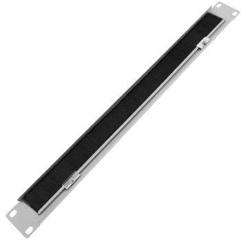 Rackmatic - Panel Pasacables Para Rack 19" De 1u Con Cepillo Y Color Blanco Wt05200