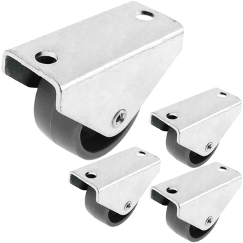 Primematik - Rueda De Nailon 30 Mm Para Puertas Y Muebles 4 Pack 30x21x15mm Qs02500