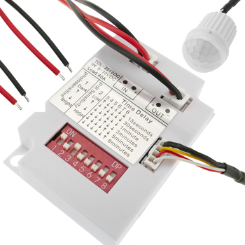 Bematik - Detector De Movimiento Por Infrarrojos De Techo Empotrable Mini Dc Ng08300