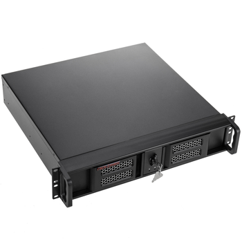 Rackmatic - Caja Rack 19" Ipc Micro-atx Mini-itx 2u 3x3.5" 1x5.25" Profundidad 424 Mm Ck01200