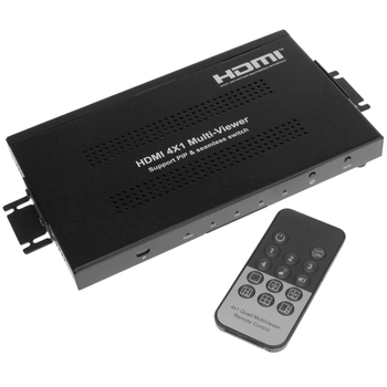 Bematik - Conmutador De Vídeo Hdmi 4x1 Con Multipantalla Simultánea Yr06100