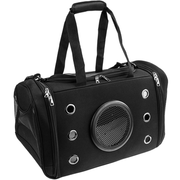 Citybag - Maleta Para Transporte De Mascotas Gato Y Perro Transportin De Lona Negra Cb01400