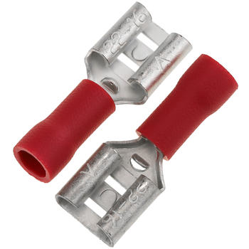 Bematik - Terminal Faston Hembra 6.3 Mm Rojo Pack De 100 Uds Fn01601