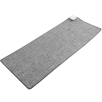 Primematik - Alfombra Y Superficie Térmica Gris Claro De 80x32cm 77w Con Calefacción Para Escritorio Suelo Y Pies Hp00900