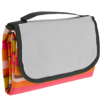 Primematik - Manta De Picnic 150 X 130 Cm Estampado Rayas Anchas Multicolor Co12100