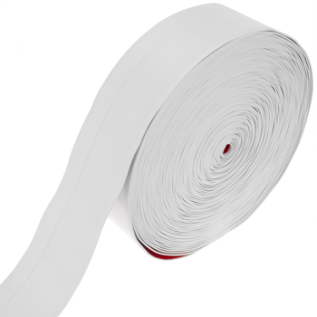 Primematik - Rodapié Flexible Autoadhesivo 50 X 20 Mm. Longitud 25 M Blanco Bs10400