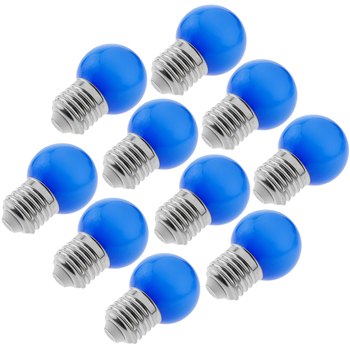 Primematik - Bombilla Led G45 E27 230vac 1,5w Luz Azul 10 Pack Nt19800