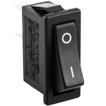 Bematik - Interruptor Basculante Negro Spst 2 Pin 31.5x13.9x34.8 Mm Tg10600