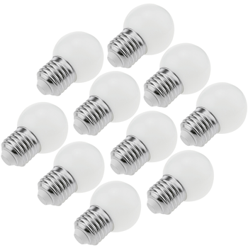 Primematik - Bombilla Led G45 E27 230vac 1,5w Luz Blanco Cálido 10 Pack Nt19600