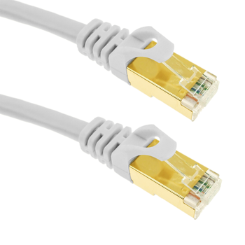 Cable De Red Utp Cat 5e 20 Metros Para Internet Blanco