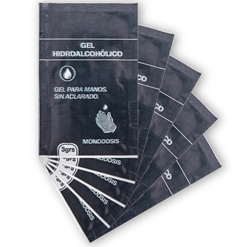Primematik - Pack De 200 Sobres Monodosis De 3 G De Gel Hidroalcohólico Higienizante Cv11100